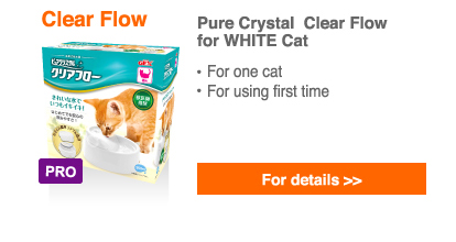 Pure Crystal  Clear Flow for WHITE Cat