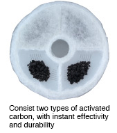 Antibacterial carbon filter
