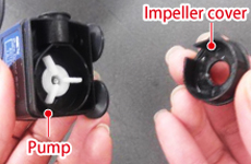 Remove impeller cover