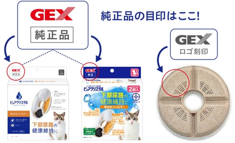 純正品の目印はここ!